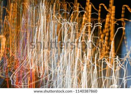 Abstract night light long exposure background