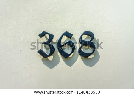House number thee hundred and sixty eight (368)