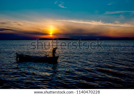 Fishing in the lake   Golyazi, Bursa Turkey