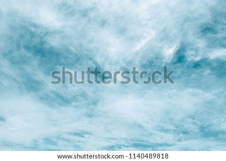 cloud and blue sky background , vintange tone