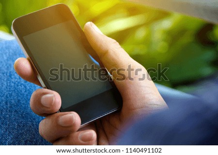 close up image of Using Phone
