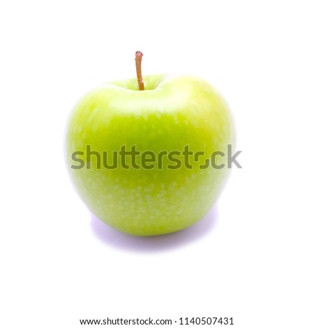 Green apple. isolated on white background.