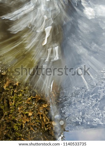 Outdoor photography of falling water.