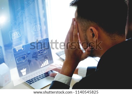 Stressed employees From the computer