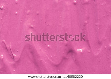 The texture of the sweet cream is pink. Background of ice cream