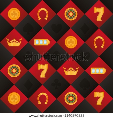 Casino pattern background