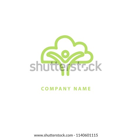 Abstract nature logo icon vector design. Healthy eco food, ecology, spa, business, diet , yoga, Environment day vector logo. Editable Design. Happy people with leaf logo. Fitness, sport web icon.