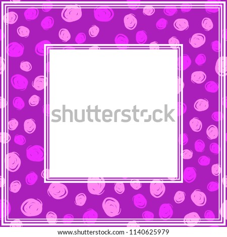 Frame with abstract hand background. Design element for photo frames and home decor.