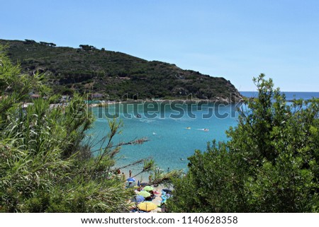 Italy, Elba Island: Cavoli beach.