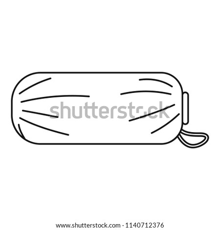 Packed sleep icon. Outline illustration of packed sleep vector icon for web design isolated on white background