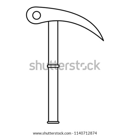 Hiking tool icon. Outline illustration of hiking tool vector icon for web design isolated on white background