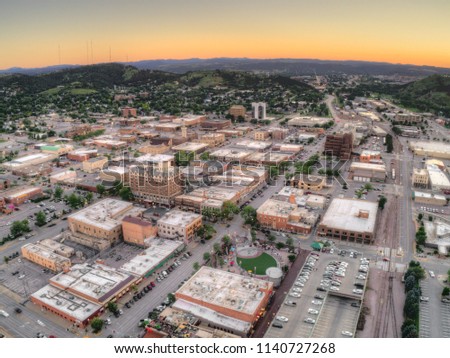 Rapid City is the second largest City in the State of South Dakota Royalty-Free Stock Photo #1140727268