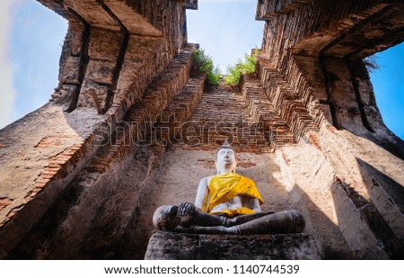 Buddha statue at Ayuttaya, Thailand