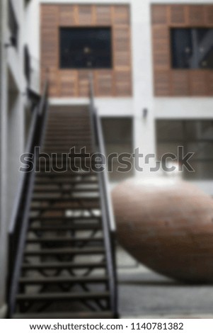 Industrial style of exterior building with day light stock photo