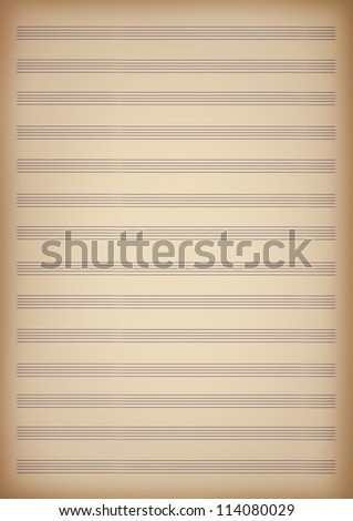 a blank page of sheet music