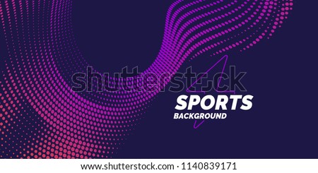 Modern colored poster for sports. Vector illustration Royalty-Free Stock Photo #1140839171