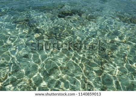 clean sea and clear waters