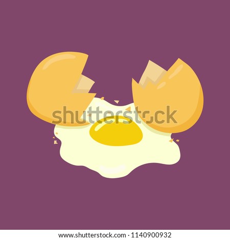 broken egg illustration