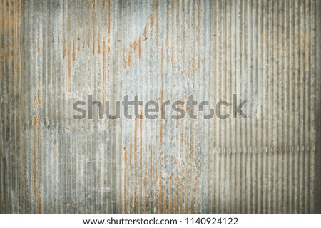 Old zinc texture background, rusty on galvanized metal surface.