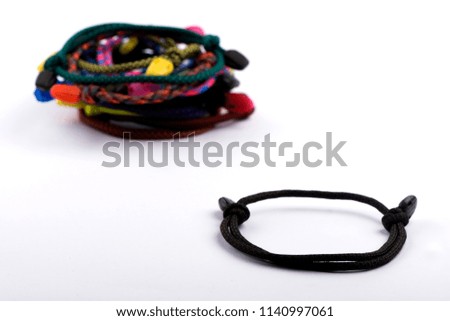 bracelets with threads. bracelet on the arm