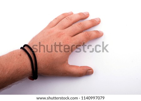 bracelets with threads. bracelet on the arm