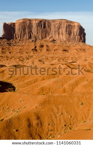 Extreme landscape of Monument Valley in Utah