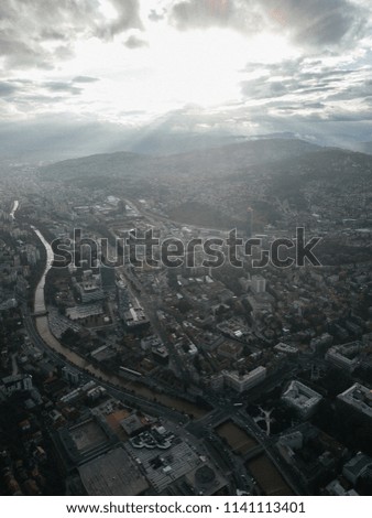 City of Sarajevo located in the Balkans region. Capital of Bosnia and Herzegovina. It is diversity in each segment like architecture, religion, art. etc Those are pictures from above
