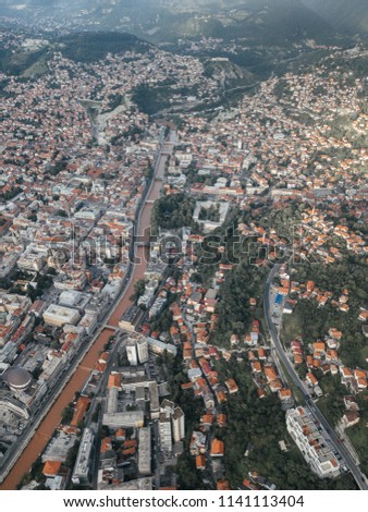 City of Sarajevo located in the Balkans region. Capital of Bosnia and Herzegovina. It is diversity in each segment like architecture, religion, art. etc Those are pictures from above
