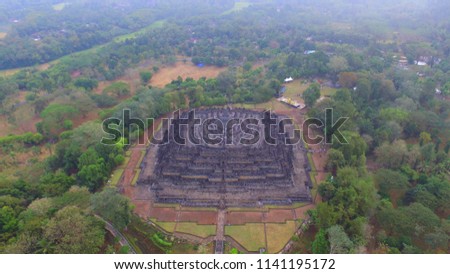 Borobudur aerial view