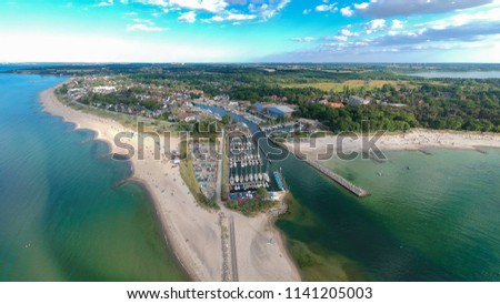 Hafen Niendorf, Germany. Drone photo