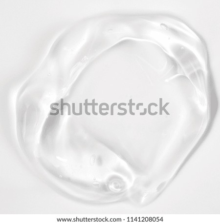 clear transparent gel isolated over white background Royalty-Free Stock Photo #1141208054