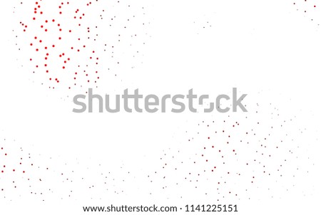Light Red vector  texture with disks. Modern abstract illustration with colorful water drops. The pattern can be used for aqua ad, booklets.