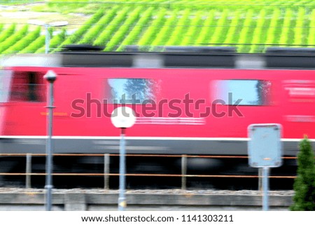 A passing train.