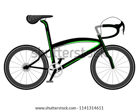 Racing bicycle icon