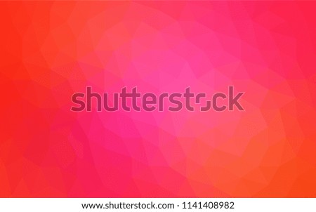 Light Pink, Yellow vector abstract polygonal background. Shining polygonal illustration, which consist of triangles. A new texture for your web site.