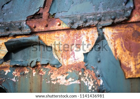 Old rusty parts Royalty-Free Stock Photo #1141436981