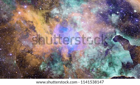 Galaxy and Nebula. Abstract space background. Elements of this Image Furnished by NASA.