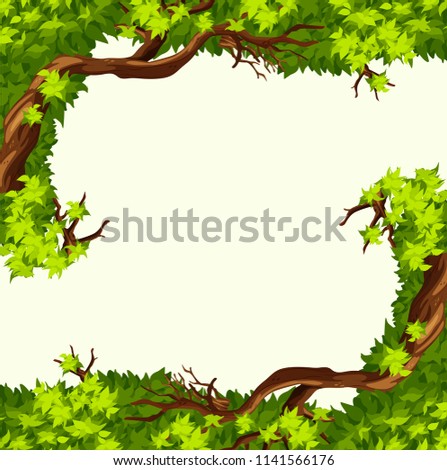 A tree branch frame illustration