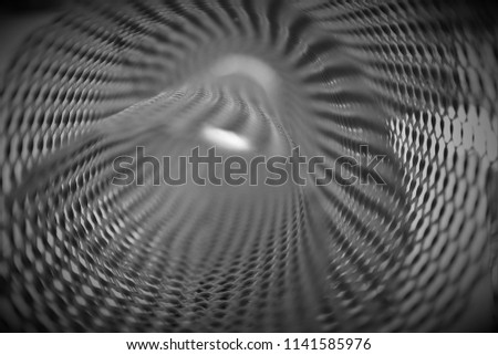 Abstract  Gray plastic nesh casting the big shadow on the white soft background surface,Wavy Mesh Pattern Background