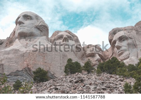 Image of Beautiful Mount Rushmore, South Dakota