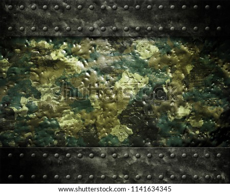 Camouflage military background with space for text