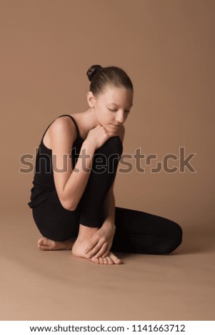young girl gymnast, engaged in sports, lifestyle