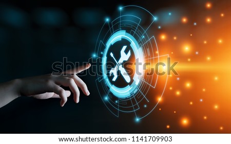 Technical Support Customer Service Business Technology Internet Concept. Royalty-Free Stock Photo #1141709903