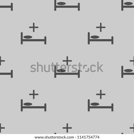 bed in hospital icon illustration vector, can be used for web and mobile seamless pattern