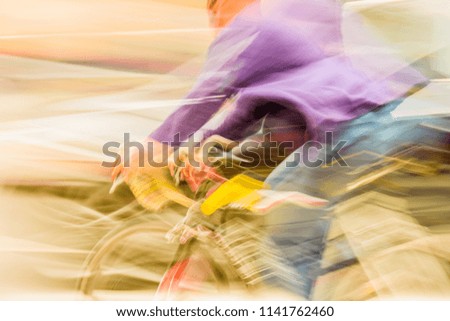 Abstract Cyclist Art