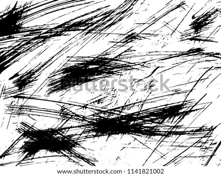 Scratch grunge urban background. Dust overlay distress grain ,simply place illustration over any object to create grunge effect . Paint brush stroke. Hand drawing texture. Vector