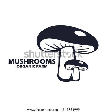 mushroom farm logo design
