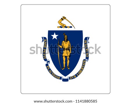 Massachusetts Square Flag