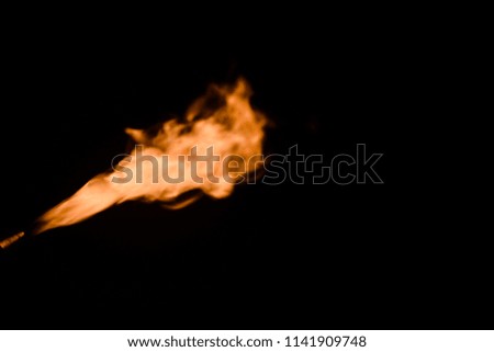 Abstract background of blurred gas flames