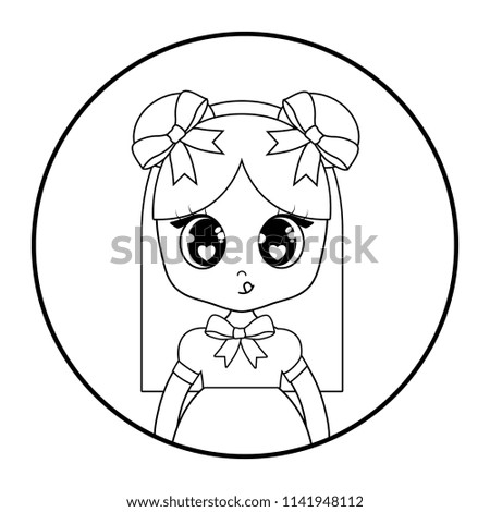 cute asian girl design